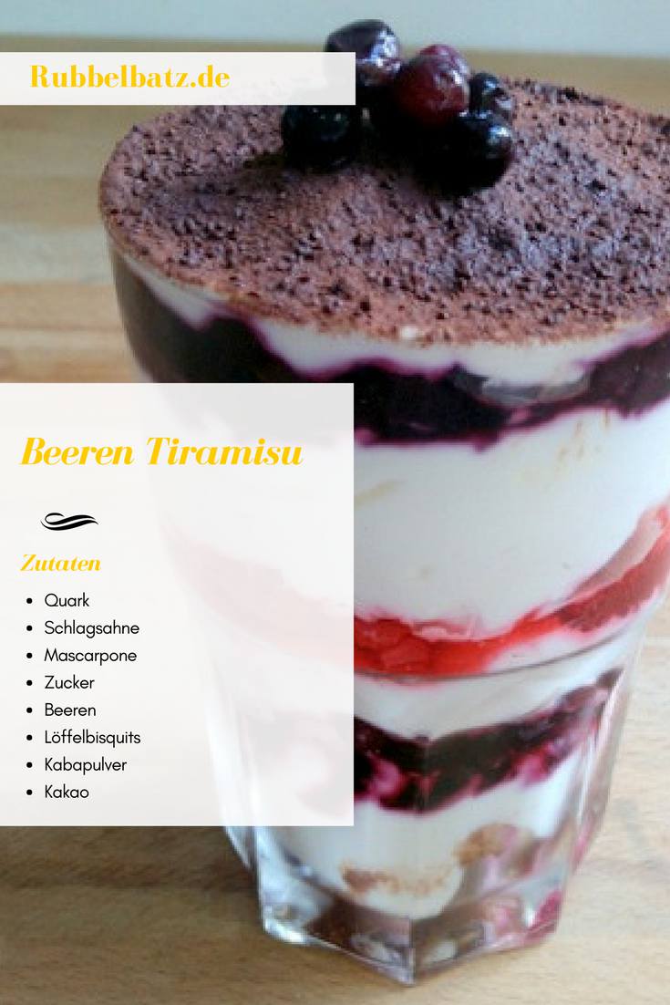 Beeren-Tiramisu | Rubbelbatz